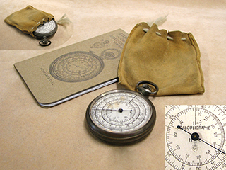 19th century Boucher's Calculigraphe calculator by Henri Chatelain